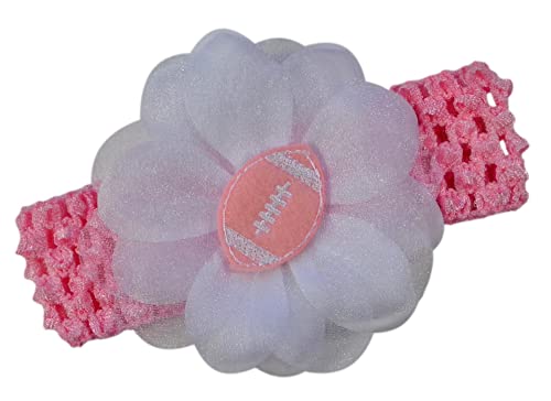 Felt Football Baby and Toddler Girls Headband Fits Newborn to 5 Years