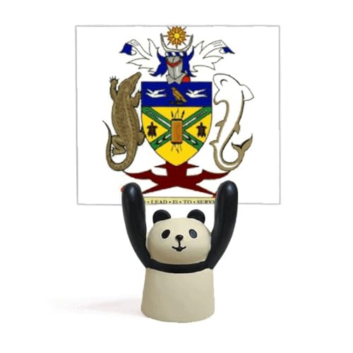 Support emblème national panda Mon Islands pour calandre de voiture