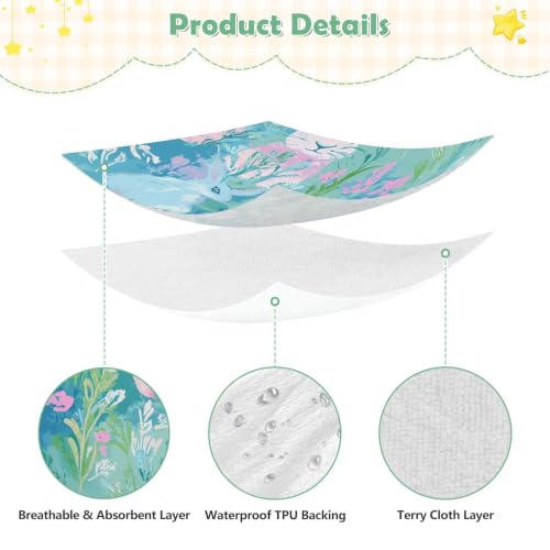 Drap de voyage imperméable 132x71 cm motif lapin rose pour mini lit de bébé