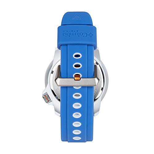 Columbia Pfg02-005 Pfg Backcaster Aluminum Case Vivid Blue/Bright Nectar Degrade Dial, Vivid Blue/White Silicone Strap Watch #TOP2