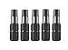 3/32" Hex Head 1" Insert Bit, 1/4-Inch Drive - 5 pack - Impact Rated Steel