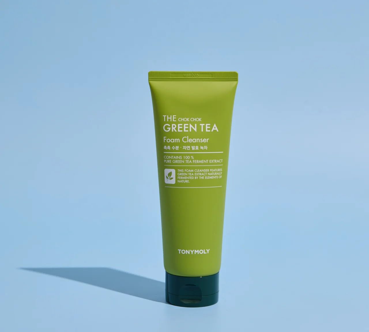 TONYMOLY Green Tea SPF 50 Sunscreen & Chok Chok Green Tea Foam Cleanser Skincare Bundle, 50ml & 1 Count