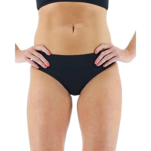 TYR Riva Bas de Bikini Classique Femme en Noir Noir Taille M