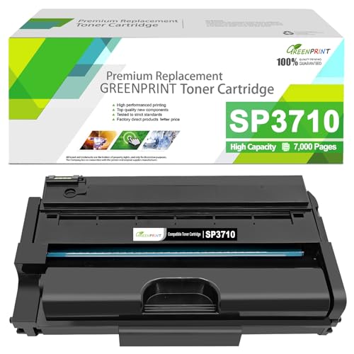 Toner SP3710X compatible Ricoh Aficio pour imprimer 7000 pages nettes