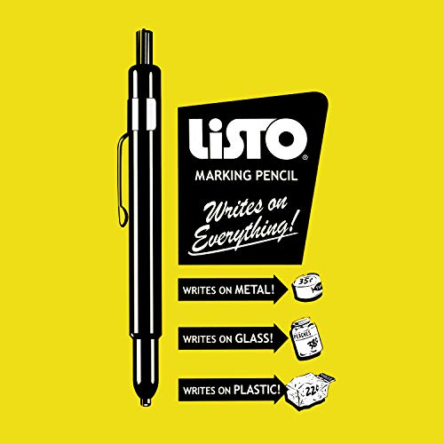 Listo 1620 - Box of 12 - RED COLOR - China Markers/Grease Pencils/China Marking Pencils/Wax Pencils - Thumbnail 4