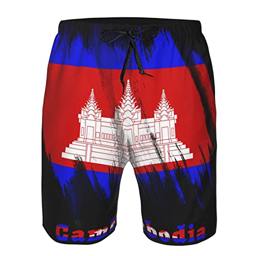 Men's Beach Shorts Quick Dry Shorts Comfortable Loose Drawstring Gym Shorts Running Swimsuit Pants with Pockets4