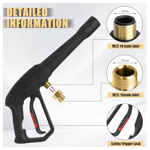 High-Performance Pressure Washer Spray Gun Kit