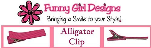 Set of 3 Handmade Skull Grosgrain Hair Bows From Funny Girl Designs