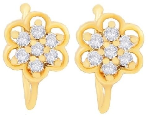 VAMA Fashions Gold Nose Ring without Piercing Nose Stud Pressing Nose Pin Clip On Studs for Women & Girls (2Pcs Golden Nose Rings) (B09VZHVZMK) Amazon Price History, Amazon Price Tracker