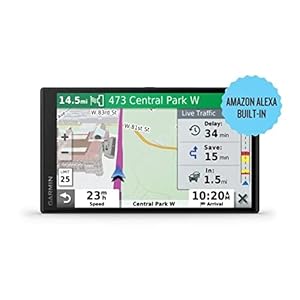 Garmin DriveSmart 65 with Amazon Alexa, Built-In Voice-Controlled GPS Navigator with 6.95” High-Res Display