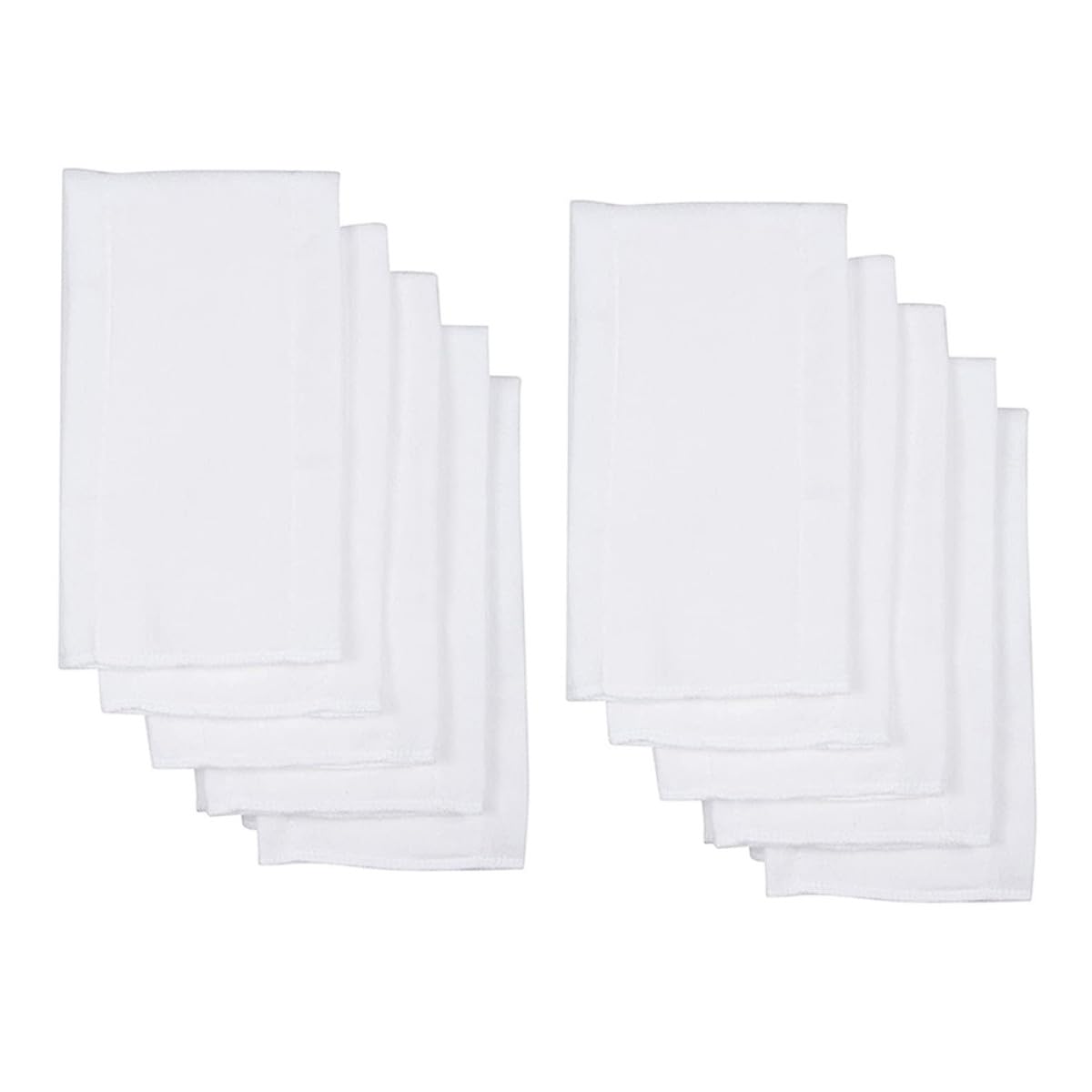 TOYANDONA Insertos para Pañales de Tela de Algodón 60x60 Cm, Pañales Reutilizables 10 Unidades, Paños para Eructar Absorbentes y Lavables, Ideales para Bebés y Cambio Seguro