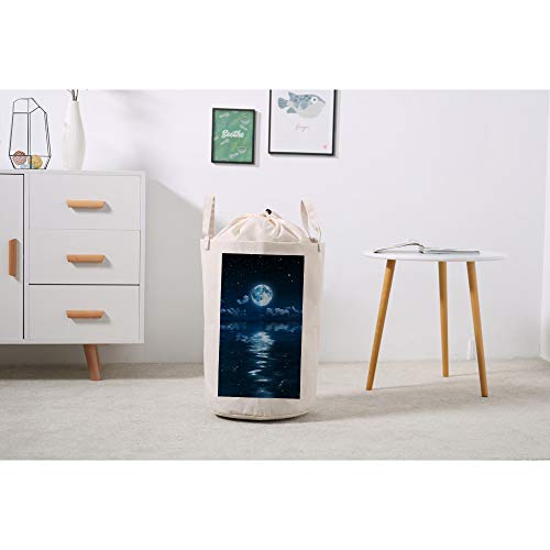 Bolsa de ropa de baño impermeable con cordón diseño Super Moon ajustable para playa 5
