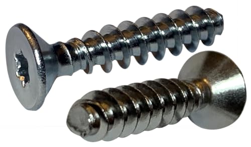 M1.6-0.67 x 5mm Thread Forming Screws for Plastics 30 Degree Thread Flank/Six-Lobe/Flat Head / 18-8 Stainless Steel (A2) (3000 pcs)