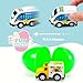 JOYIN 12 Pcs Prefilled Easter Eggs with Toys, Plastic Eggs with Alloy Pull Back Cars, Easter Basket Stuffers, Party Favors for Kids, Classroom Prize Supplies