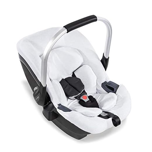 hauck Funda de Verano para Silla de Coche iPro Baby desde el Nacimiento hasta 13 Kg, Compatible con Maxicosi, Funda Rizo de 2 partes, Suave, Lavable, Blanco