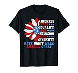 Hate Won't Make America Great US Flag T-Shirt