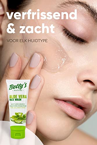 Betty's Nature Aloe Vera Face Wash - Soft and Deep Cleansing Foam - 150ml  -100% Natural Vegan Beauty Product - Suitable for All Skin Types :  Amazon.com.be: Beauty
