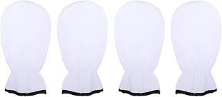 Uonlytech Ladies Mittens 2 Pairs Paraffin Wax Bath Mitts Elastic Paraffin Bath Gloves Insulated Heated Hand Care SPA Mittens for Wax Warmer Paraffin Wax Machine White Womens Mittens