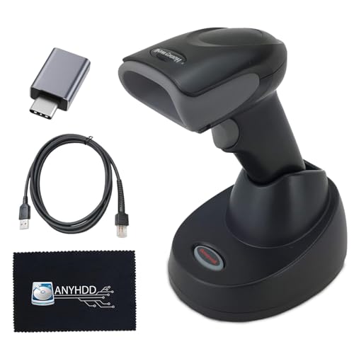 Honeywell Voyager Extreme Performance (XP) 1472g Wireless Barcode Scanner – 2D/1D/PDF/Postal Reader with Cradle, USB Cable, USB-A to USB-C Adapter & Cleaning Cloth, Plug-and-Play for Mac & Windows