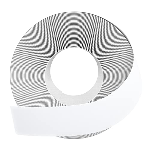 Image of GSCIT Club White Melamine Edge Banding, 1 1 /2 inch x 100ft Wood Edge Banding with Hot Melt Adhesive Pre-glued Cabinet Edge Banding Flexible Veneer Edging for Plywood Furniture Table