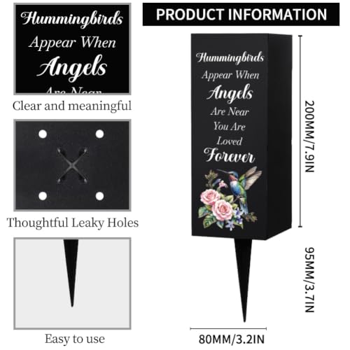 Contenedor de flores para cementerio anticaídas con pinchos de suelo 3