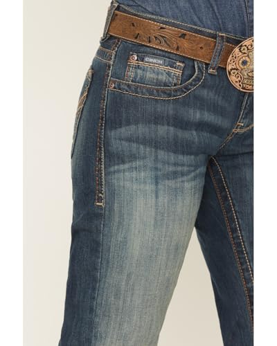 Cinch Women's Ada Mid Rise Stretch Denim Jeans Boot Cut - Mj802520712