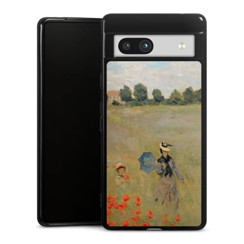 Coque Google Pixel 7a silicone souple motif peinture Monet