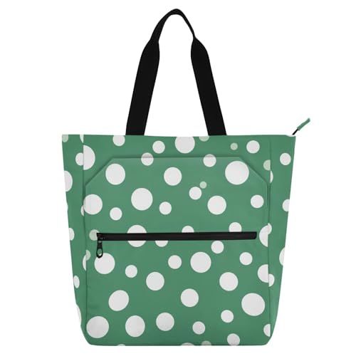 Bolsa de libros con lunares para profesores y estudiantes ideal para la escuela y el trabajo