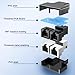RJ45 Coupler 1 to 2 Port 2 Pack, Ethernet Extender in Line Coupler Cat7 Cat6 Cat5e Cable Connector Ethernet Adapter Female to Female, Black