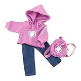 Emily Rose 18 Inch Doll Clothes Heart Hoody Set - Fits American Girl Dolls Includes 18