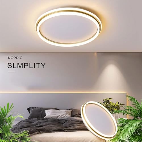 Plafonnier LED moderne mince pour plafonds bas de chambre - 3