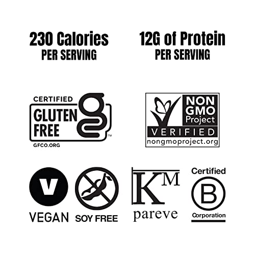 The Gluten Free Brothers – Dark Chocolate Almond Snack Bars - Gluten Free Protein Bars – Non Gmo, Soy Free, Dairy Free, Vegan – Plant Based Protein Bars, 2.05 Oz (12 Count). #TOP3