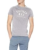 Tommy Hilfiger Chase C-nk tee S/s RF, Camiseta Hombre, Gris (Cloud Htr), Large