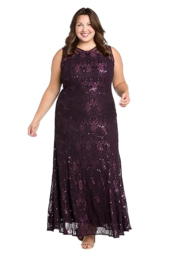 Image of Sleeveless Sequin Lace Mermaid Gown W /Sheer Insets & Strappy Details