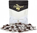SweetGourmet Regular Nonpareils, Dark Chocolate Disks Topped with White Nonpareils, 1 Pound Bag