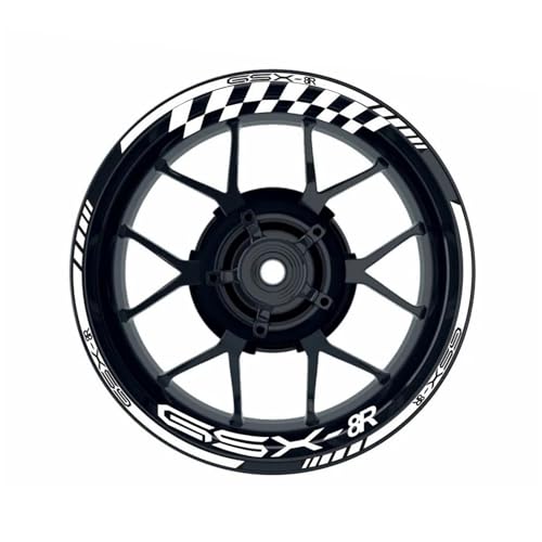 Autocollants de roue Suzuki GSX-8R jante bande graphique multicolore