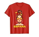 Español Chica Bandera de España Para Mujer Patriótico Chica Camiseta