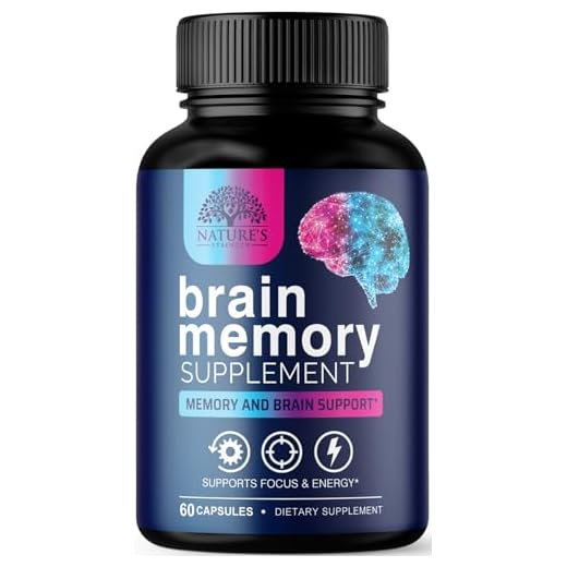 Nootropic Brain Supplements Focus Memory Supplement Pills - Mental Support & Concentration - Brain Health & Energy with B Vitamins, Phosphatidylserine, Nature's Vitamins for Men & Women - 60 Capsules