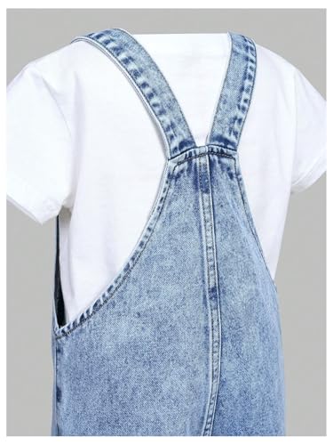 WDIRARA Toddler Girl's Cute Cartoon Graphic Denim Overalls Bib Pants Jumpsuit4