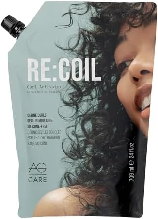 AG Care Re:coil Curl Activator Curl Cream - Ultra Nourishing Curly Hair Cream for Defined, Healthy Curls, Limited Edition Refill, 24 fl Oz