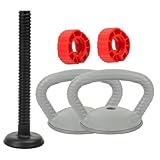Kettlebell Griffe für Hanteln | Langhante l Griffe - Verriegelbare Hantel Halterungen | Für das körperliche Training im Fitnessstudio für Übungen zur Stärkung der Kraft und für Gewichtheben