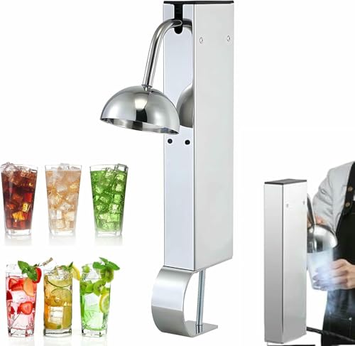 BTOIASYHF Enfriador De Vidrio, CO2 Glass Graster, Instant Glass Froster, Chiller De Vidrio De Vino De Acero Inoxidable, -45 ° C Máquina De Copa De Hielo Eléctrica Comercial, Soporte De Encimera