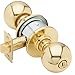 Schlage A40S ORB 605 Grade 2 Privacy Cylindrical Lock Orbit Knob Non-Keyed Bright Brass Finish Non-Handed
