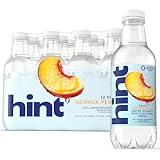 Hint Fruit-Infused Bottled Water, Georgia Peach - Sugar Free Flavored Water with Zero Calories, Naturally Flavored, and No Artificial Sweeteners - 16 Fl Oz (Pack of 12)