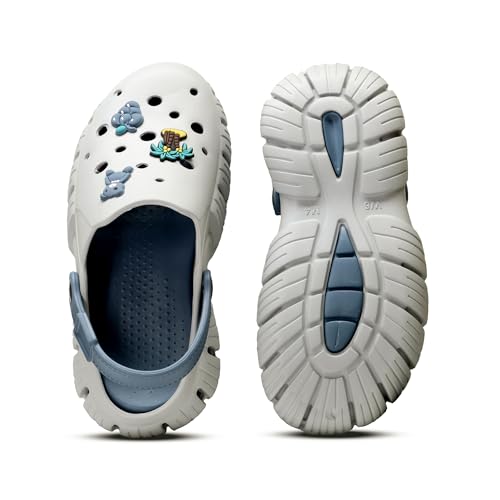 Image of ASIAN INDIGO-10 Stylish Women Clogs | Ultra-Light, Breathable & Comfortable Slip-Ons with Cute 3D Stickers