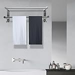 Double Towel Bar, Stainless Steel Adjustable 16 to 28In Double Towel Racks for Bathroom, Double Bath Towel Bar,Applicable to Bathrooms and Kitchens - Image 4