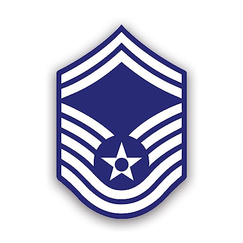 fagraphix E-8 Senior Master Sergeant SMSgt OR-8 Sticker Decal - Self Adhesive Vinyl - Weatherproof - Made in USA - 8th Non-commissioned Officer 10" Wide