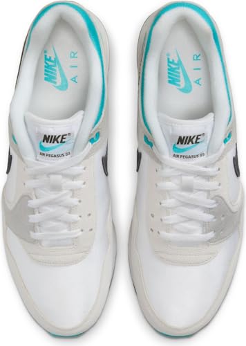Nike Air Pegasus '89 Men's Shoes (FZ5626-101, White/Platinum Tint/Dusty Cactus/Black) Size 9.54