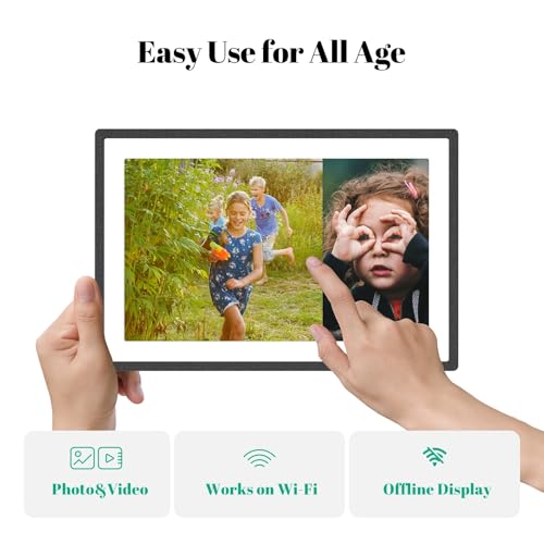 Image of Pexar by Lexar Digital Picture Frame, 10.1 inch Touch Screen Ultimate Clarity, Anti-Glare Stunning Under Lighting, WiFi Photo Frame 32GB for Home Decor, Gifting, Share Photos /Videos via APP