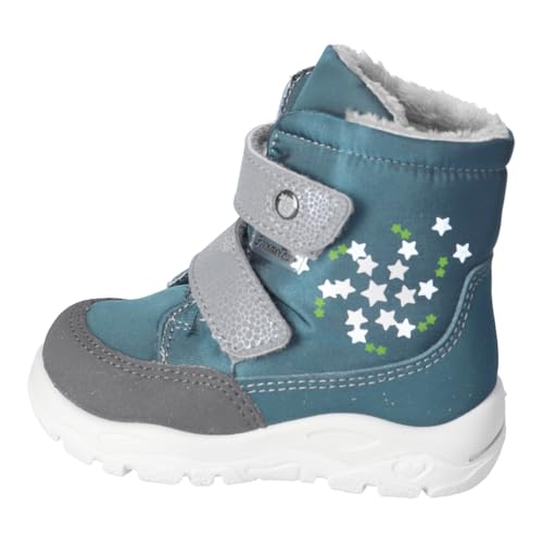 RICOSTA Milena Girls' Winter Boots - Learn to Walk, Medium Width Loose, Sympatex, Vegan, Storm 540, 28 EU2